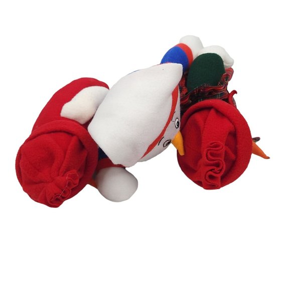 Christmas Snowman Snowwoman Plush Stuffed Toys Holiday Home Decor Lot of 3 - Picture 7 of 12